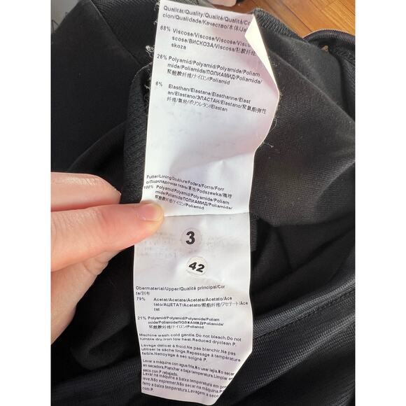 Hugo Boss Black Dress Cap Sleeve Bodycon Sheath - Picture 8 of 8